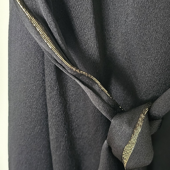 Pas De Calais 100% black silk dress - Picture 6 of 8